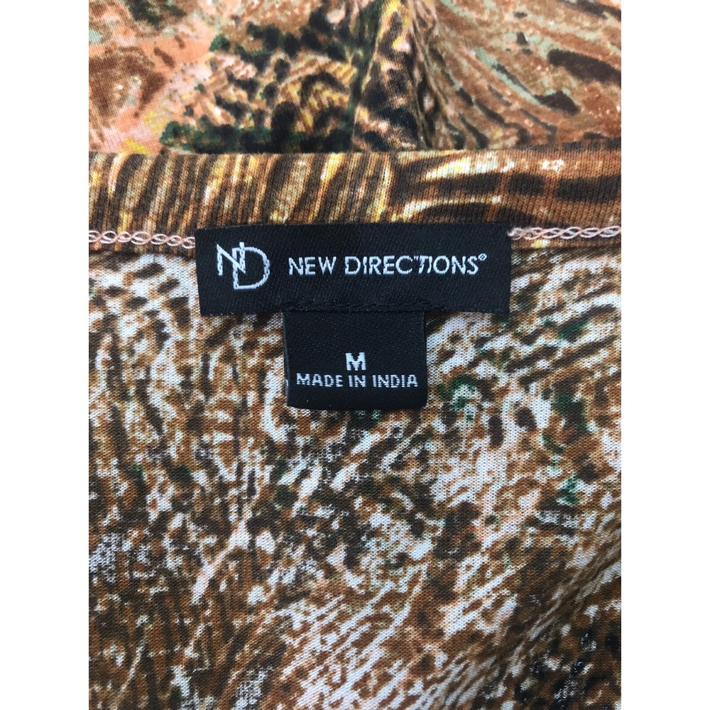 NWT New Directions Womens Medium Long Sleeve V-neck Shirt - Picture 5 of 5